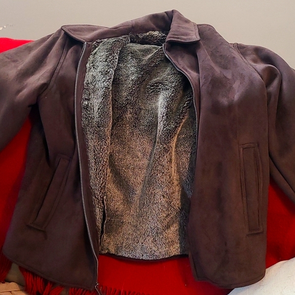 Perry Ellis Portfolio Suede Jacket Men's Large - Picture 1 of 5